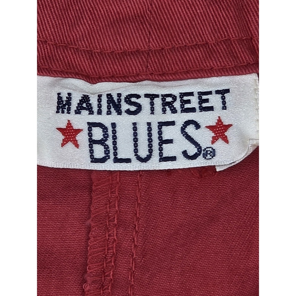 NWT VTG Mainstreet Blues Red Maxi Dress Women's 16W Button Side Pockets Plus - Picture 5 of 6
